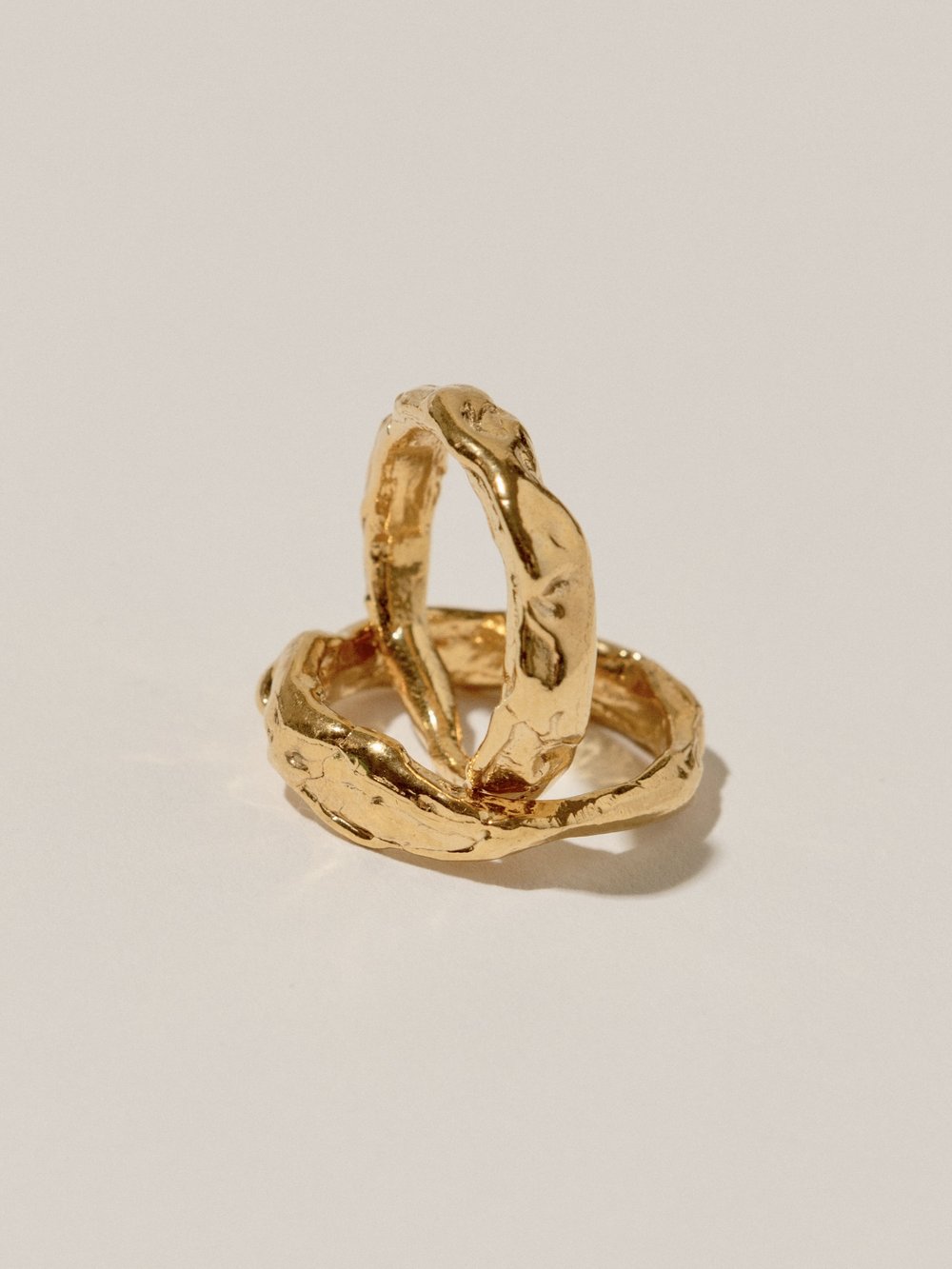 Pamela Card Divine Unity Ring 24K Gold Plated-Accessories-West of Woodward Boutique-Vancouver-Canada