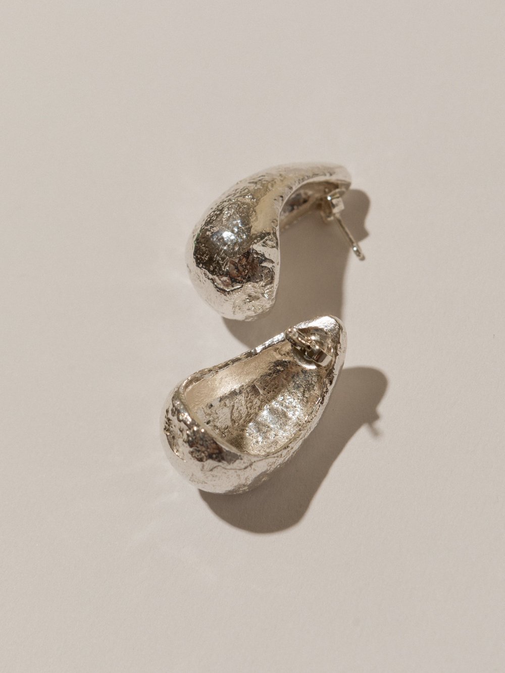 Pamela Card Baia Cannone Earrings Sterling Silver-Accessories-West of Woodward Boutique-Vancouver-Canada