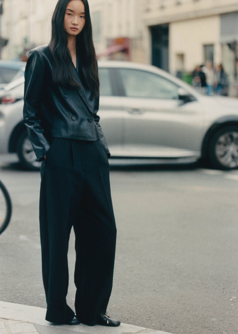 ALOHAS Rosalind Leather Ballet Flats Black-Sneakers-West of Woodward Boutique-Vancouver-Canada