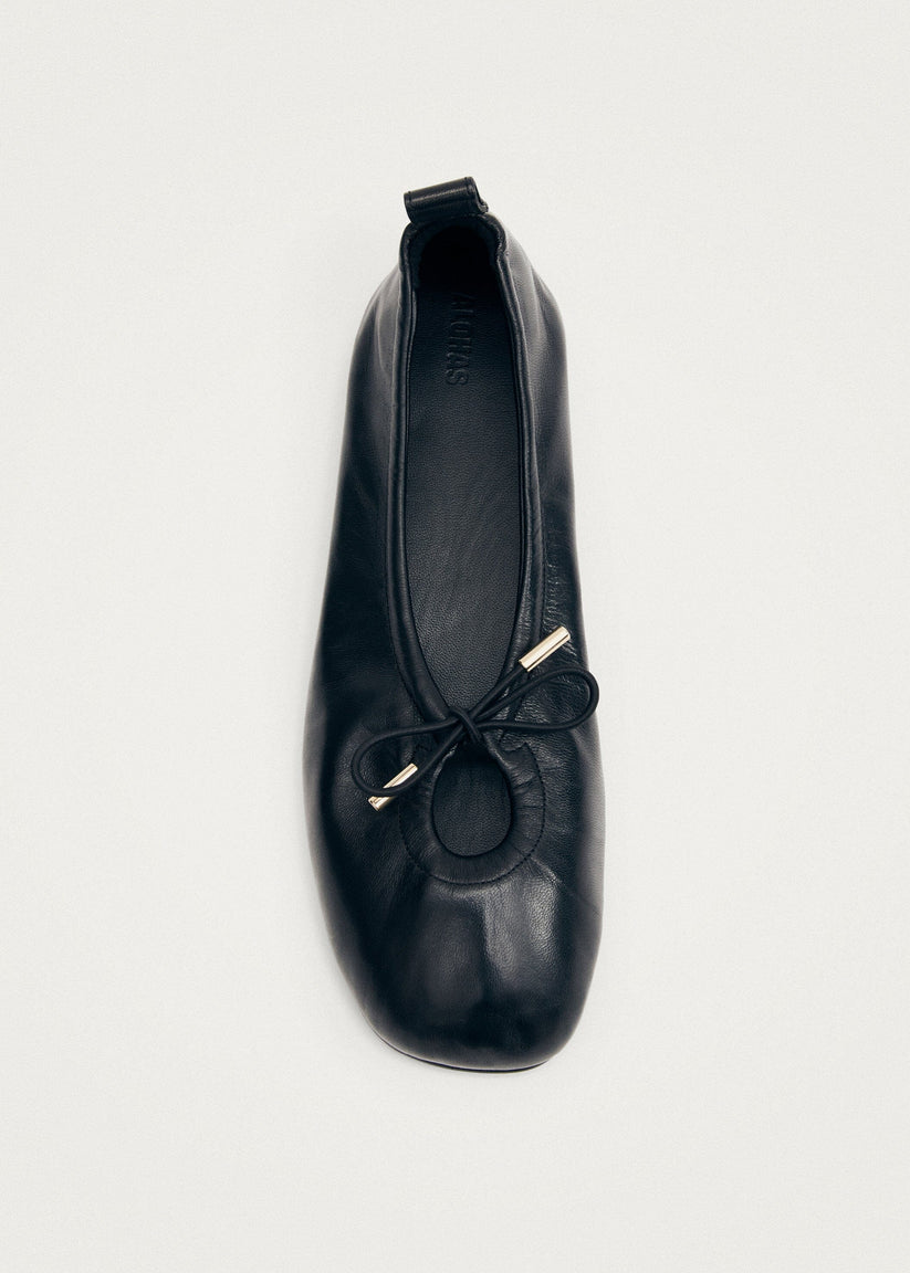 ALOHAS Rosalind Leather Ballet Flats Black-Sneakers-West of Woodward Boutique-Vancouver-Canada