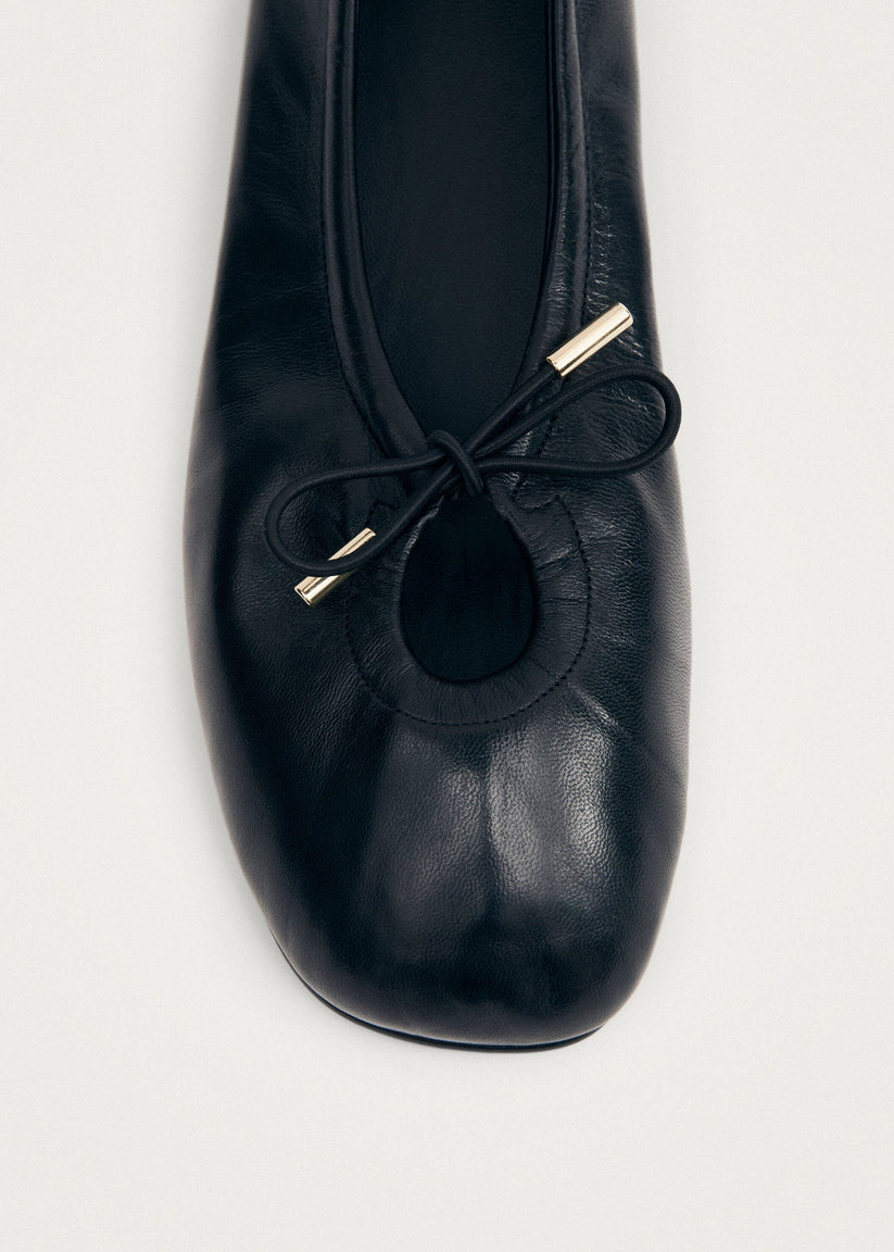 ALOHAS Rosalind Leather Ballet Flats Black-Sneakers-West of Woodward Boutique-Vancouver-Canada