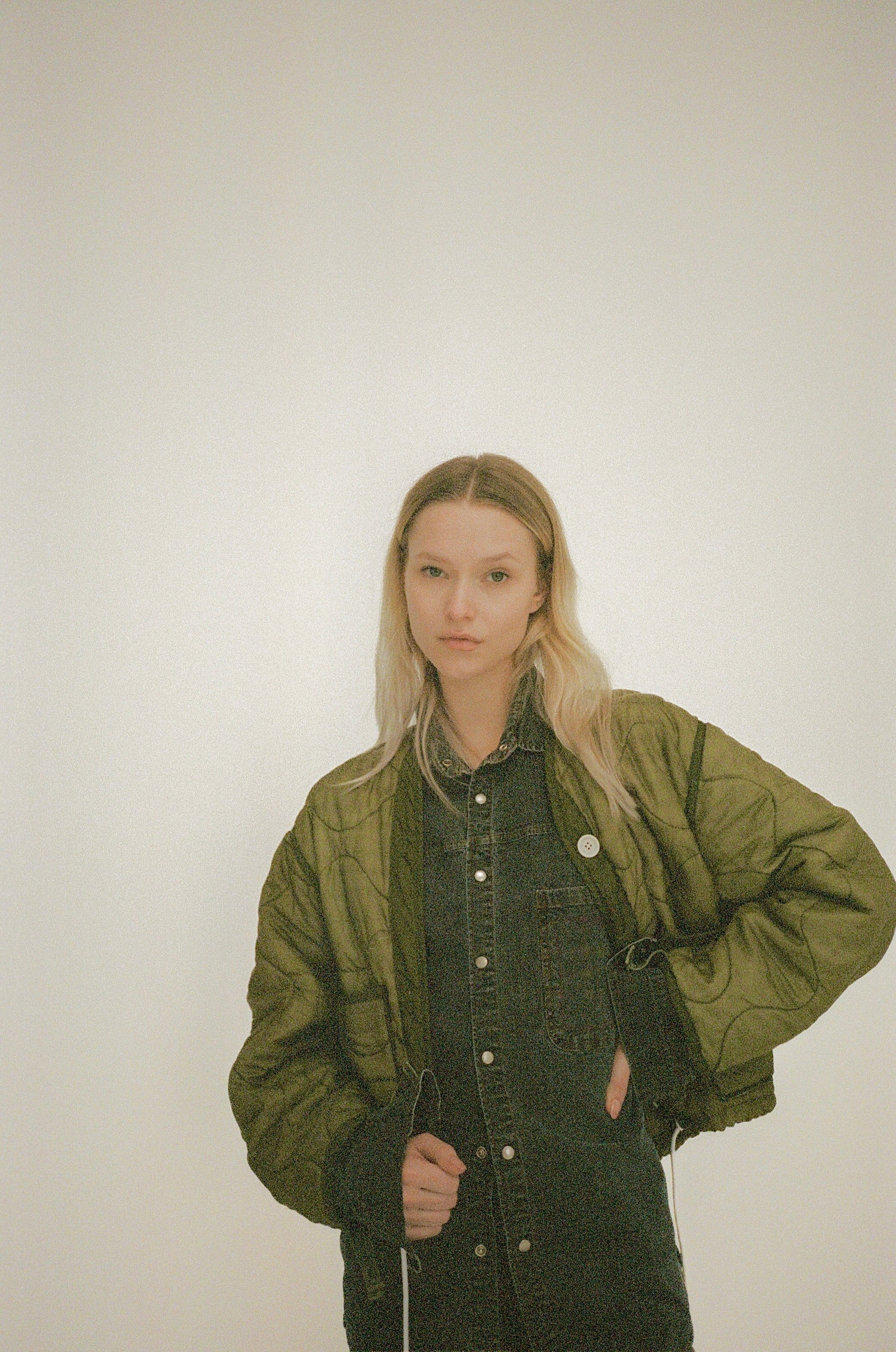 Sloppy Seconds Military Liner Drawstring Jacket Green-Jackets-West of Woodward Boutique-Vancouver-Canada