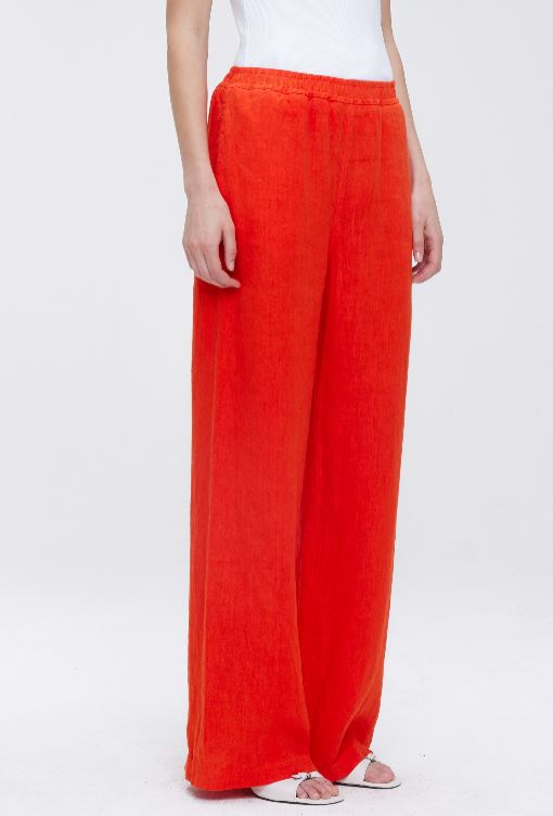 Our Sister Takki Linen Cotton Pant Red-Pants-West of Woodward Boutique-Vancouver-Canada