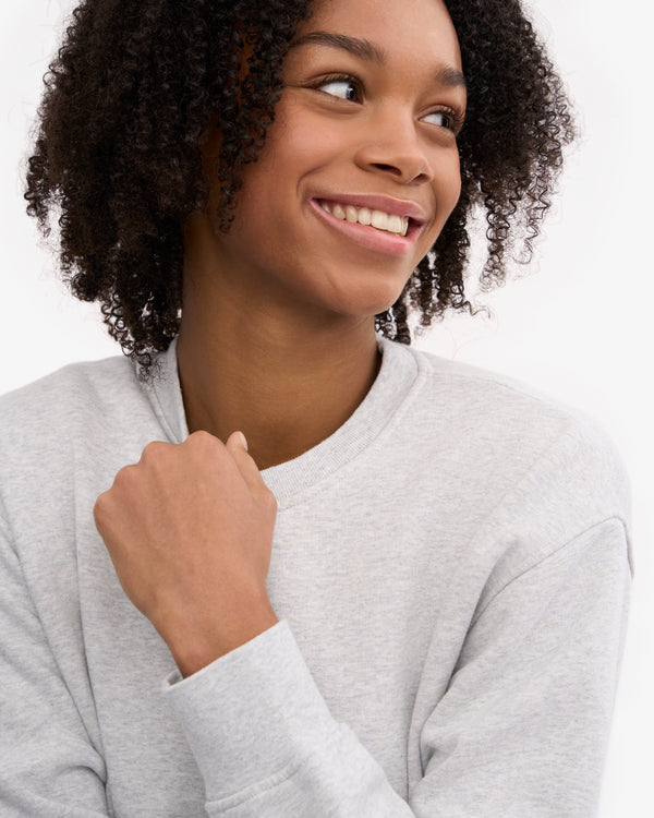 Colorful Standard Classic Organic Crew Snow Melange-Sweatshirts-West of Woodward Boutique-Vancouver-Canada