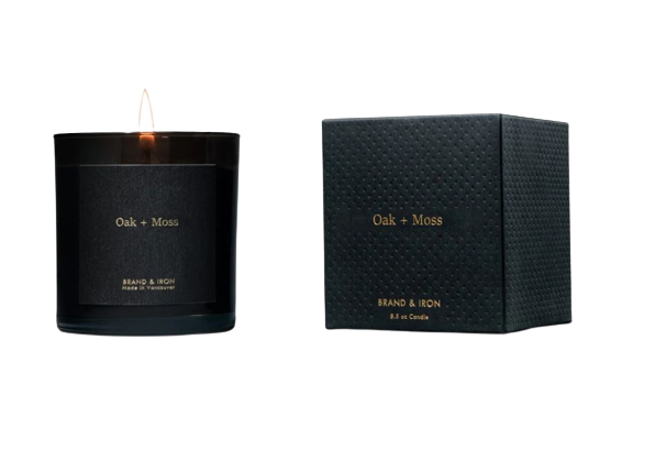 Brand &amp; Iron Candle Dark Series- Oak + Moss-Accessories-West of Woodward Boutique-Vancouver-Canada