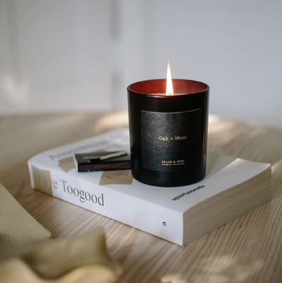 Brand & Iron Candle Dark Series- Oak + Moss-Accessories-West of Woodward Boutique-Vancouver-Canada