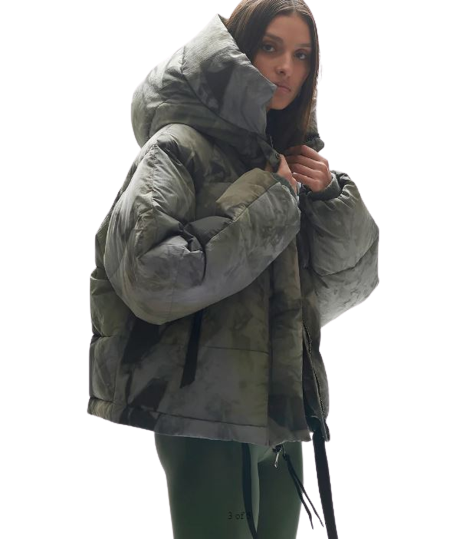 Holden Women&#39;s Short Down Puffer- Rekall Tie Dye-Coats-West of Woodward Boutique-Vancouver-Canada